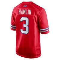 Buffalo Bills Damar Hamlin Nike Red Alternate Game Jersey