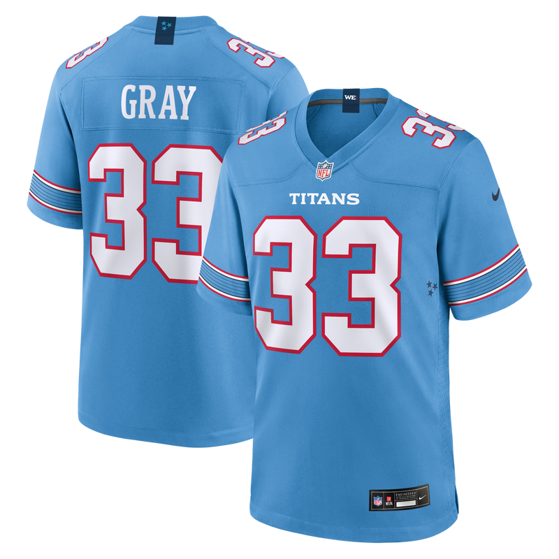 Tennessee Titans Cedric Gray Nike Light Blue Game Jersey