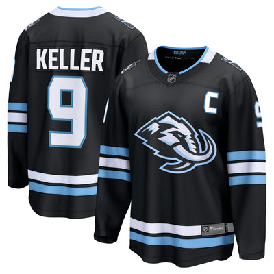 Utah Mammoth Clayton Keller Fanatics Black Home Breakaway Player Jersey