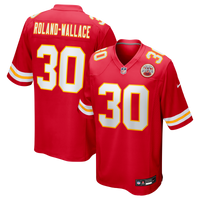 Kansas City Chiefs Chris Roland-Wallace Nike Red Game Jersey