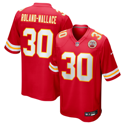 Kansas City Chiefs Chris Roland-Wallace Nike Red Game Jersey