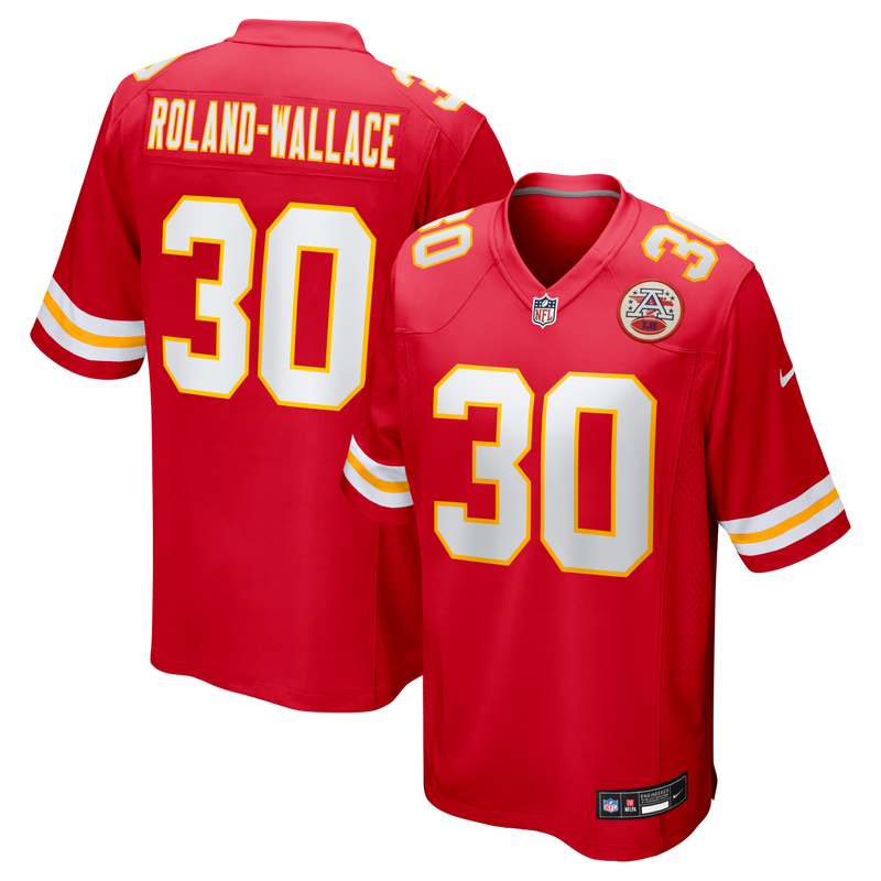 Kansas City Chiefs Chris Roland-Wallace Nike Red Game Jersey