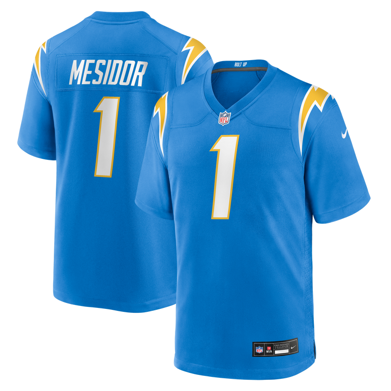 Los Angeles Chargers Akheem Mesidor Nike Powder Blue 2026 NFL Draft First Round Pick No. 22 Team Game Jersey