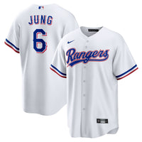 Texas Rangers Josh Jung Nike White Replica Player Jersey