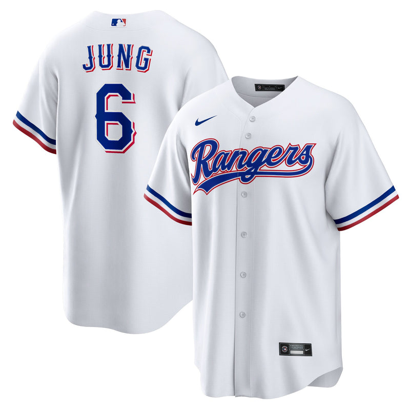 Texas Rangers Josh Jung Nike White Replica Player Jersey