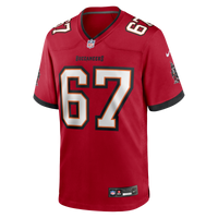 Tampa Bay Buccaneers Luke Goedeke Nike Red Game Player Jersey