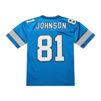 Detroit Lions Calvin Johnson Mitchell & Ness Blue 2007 Authentic Throwback Retired Player Jersey