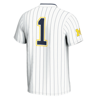 #1 Michigan Wolverines GameDay Greats Lightweight Softball Jersey - White