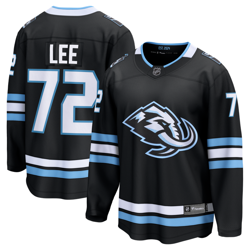 Utah Mammoth Anders Lee Fanatics Black Home Breakaway Jersey