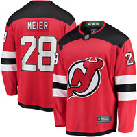 New Jersey Devils Timo Meier Fanatics Red Home Breakaway Jersey