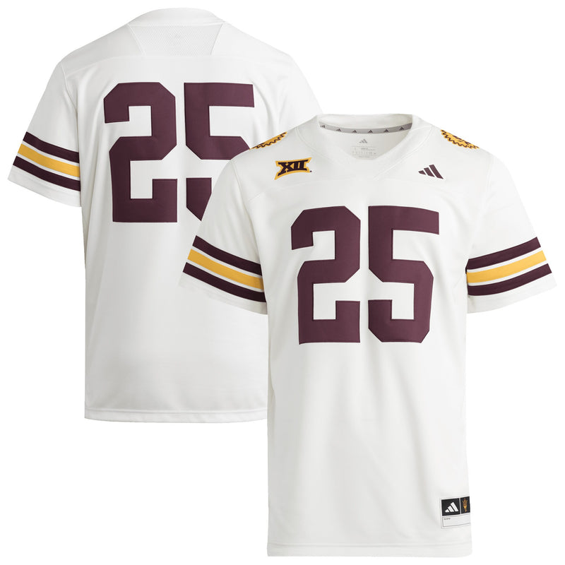 #25 Arizona State Sun Devils adidas Premier Strategy Jersey - White