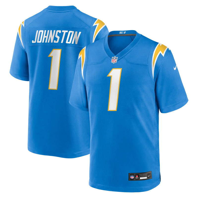 Los Angeles Chargers Quentin Johnston Nike Powder Blue Game Player Jersey