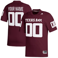Texas A&M Aggies adidas Custom Replica Football Jersey - Maroon