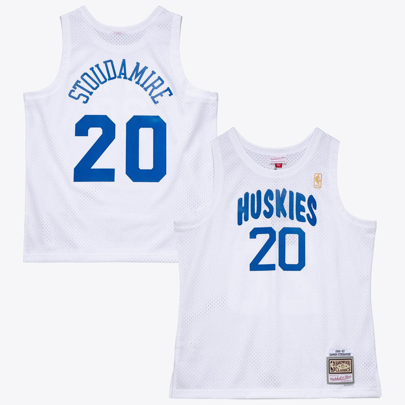 Toronto Huskies Mitchell & Ness Damon Stoudamire 1996 Swingman Authentic Jersey - White