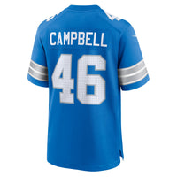 Detroit Lions Jack Campbell Nike Blue Game Jersey