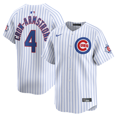 Chicago Cubs Pete Crow-Armstrong Nike White 150th Anniversary Limited Jersey