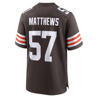 Cleveland Browns Clay Matthews Nike Brown Game Retired Player Jersey