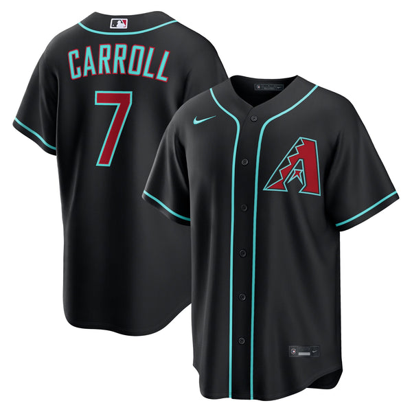 Arizona Diamondbacks Corbin Carroll Nike Black Alternate Replica Jersey