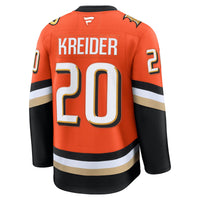 Anaheim Ducks Chris Kreider Fanatics Orange Home Premium Jersey