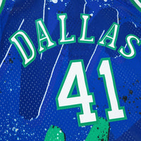 Dallas Mavericks Mitchell & Ness Dirk Nowitzki 1998 Hyper Hoops Swingman Jersey - Blue