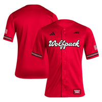 NC State Wolfpack adidas Reverse Retro Replica Baseball Jersey - Red