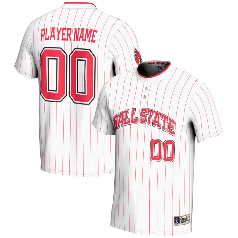 Ball State Cardinals GameDay Greats NIL Pick-A-Player Lightweight Softball Jersey - White