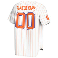 Clemson Tigers GameDay Greats NIL Pick-A-Player Lightweight Baseball Jersey - White