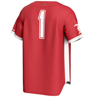 #1 Louisville Cardinals GameDay Greats Lightweight Baseball Fashion Jersey - Red