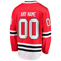 Chicago Blackhawks Fanatics Red Home Breakaway Custom Jersey