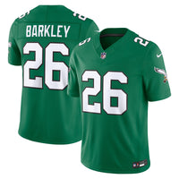 Philadelphia Eagles Saquon Barkley Nike Kelly Green Alternate Vapor F.U.S.E. Stitched Limited Jersey