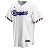 Texas Rangers Nike White Home Replica Custom Jersey