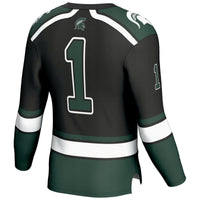 #1 Michigan State Spartans GameDay Greats Hockey Jersey - Black