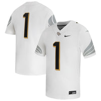 #1 UCF Knights Nike Away Game Football Jersey - White