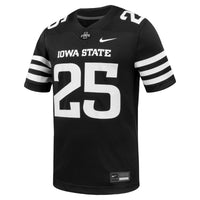 #1 Iowa State Cyclones Nike Alternate Game Football Jersey - Black