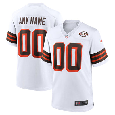Cleveland Browns Nike White 1946 Collection Alternate Custom Jersey