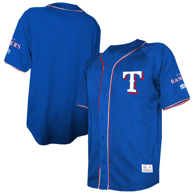 Texas Rangers Stitches Royal Team Color Full-Button Fashion Jersey