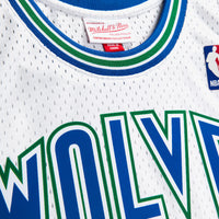 Minnesota Timberwolves Mitchell & Ness Kevin Garnett 1995 Swingman Authentic Jersey - White