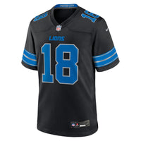 Detroit Lions Isaac TeSlaa Nike Black Alternate Game Player Jersey