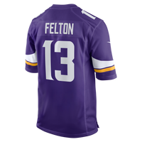 Minnesota Vikings Tai Felton Nike Purple Team Game Jersey