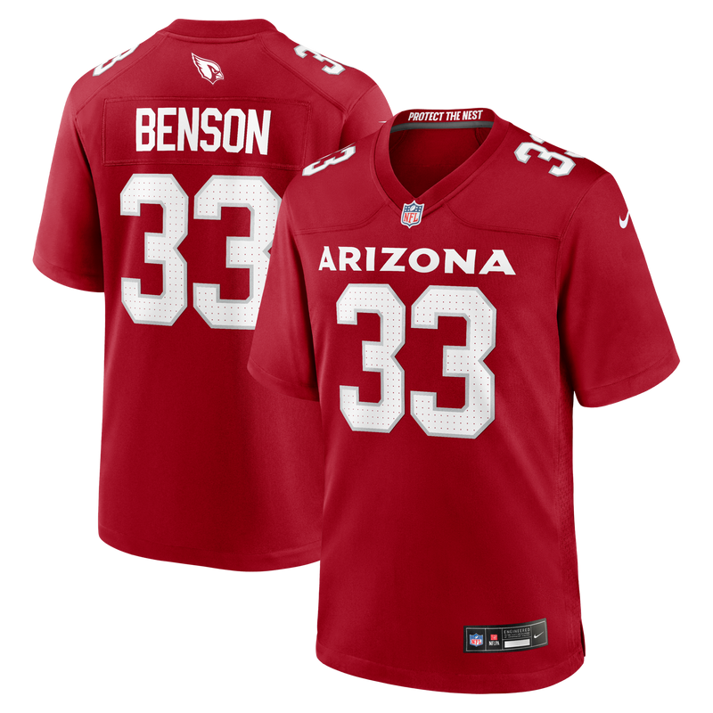 Arizona Cardinals Trey Benson Nike Cardinal Team Game Jersey