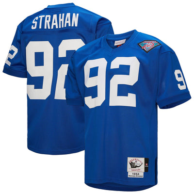 New York Giants 1994 Michael Strahan Mitchell & Ness Royal Authentic Throwback Retired Player Jersey