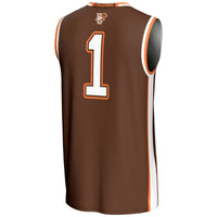#1 Bowling Green St. Falcons GameDay Greats Lightweight Basketball Jersey - Brown