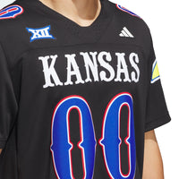 #00 Kansas Jayhawks adidas Alternate Premier Jersey - Black