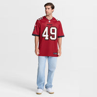 Tampa Bay Buccaneers Owen Wright Nike Red Team Game Jersey