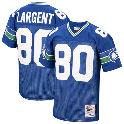 Seattle Seahawks 1985 Steve Largent Mitchell & Ness Royal Authentic Throwback Retired Player Jersey