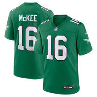 Philadelphia Eagles Tanner McKee Nike Kelly Green Alternate Game Jersey
