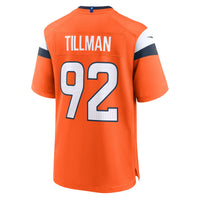 Denver Broncos Dondrea Tillman Nike Orange Team Game Jersey