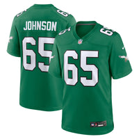 Philadelphia Eagles Lane Johnson Nike Kelly Green Alternate Game Jersey