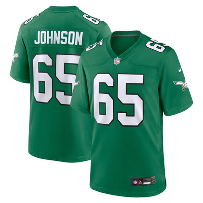 Philadelphia Eagles Lane Johnson Nike Kelly Green Alternate Game Jersey