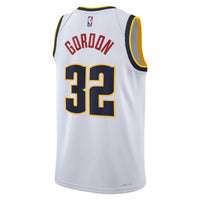 Denver Nuggets Nike Association Edition Swingman Jersey - White - Aaron Gordon -